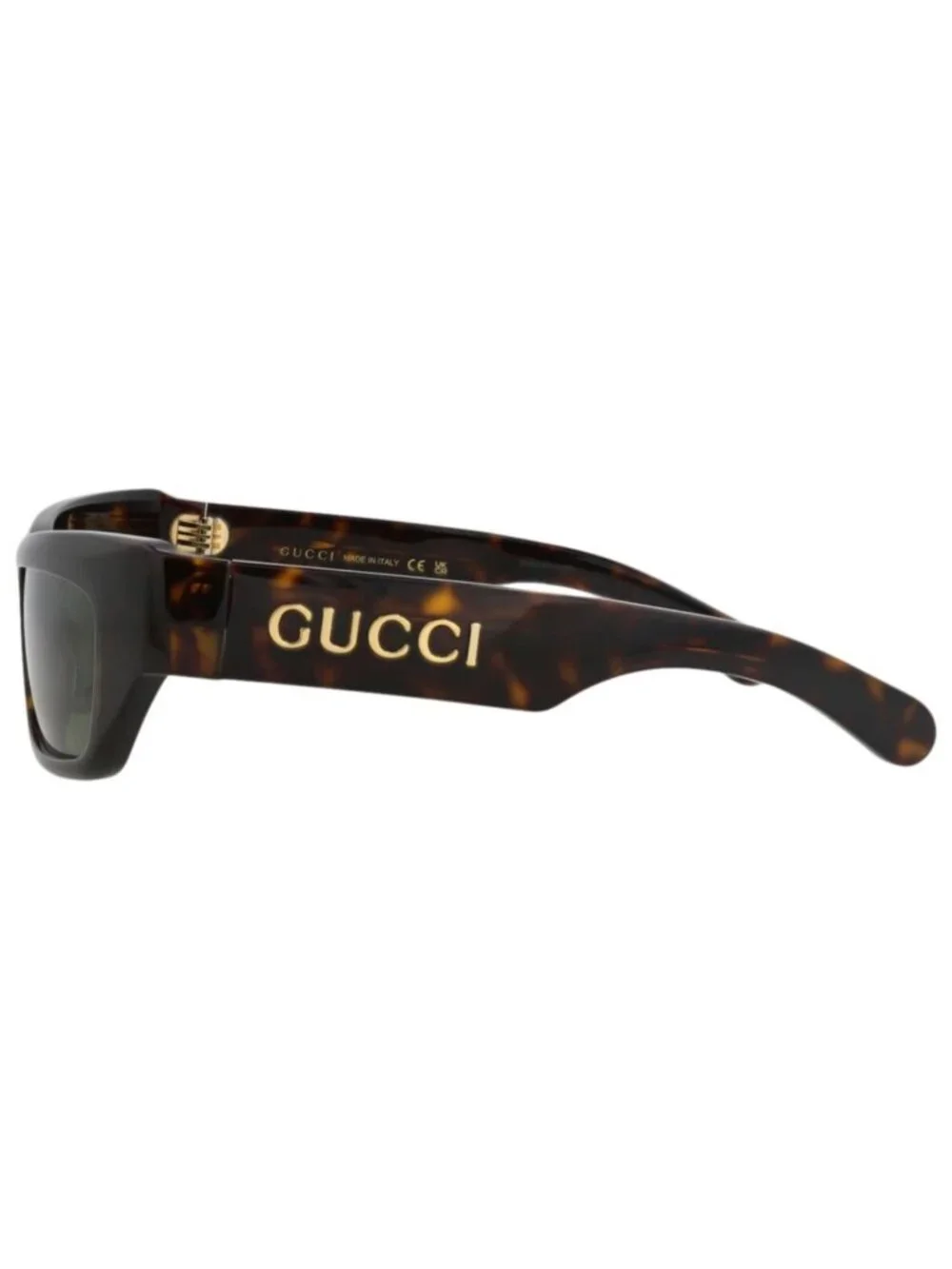 New Gucci Women's Sunglasses Cat Eye Recycled Acetate Frame Mens Havana Havana